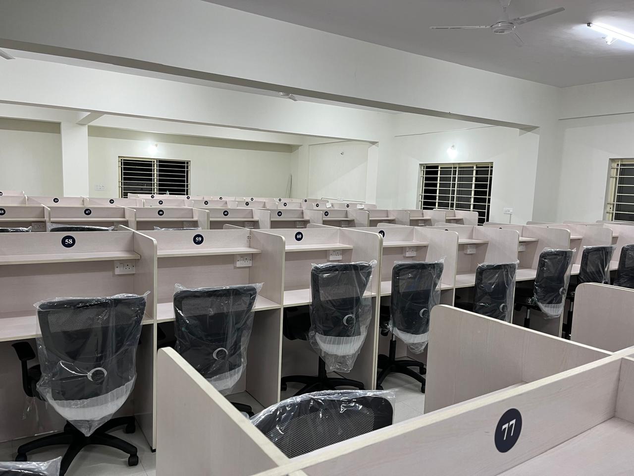 Individual study cubicles